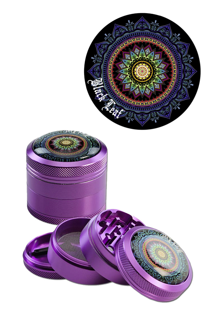 Grinder Black Leaf Mandala