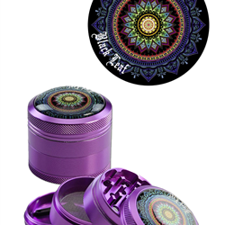 Grinder Black Leaf Mandala