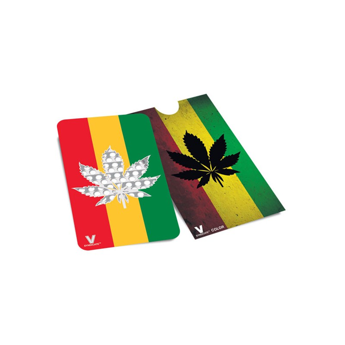 Grinder card Rasta Leaf